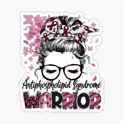 Antiphospholipid Syndrome Warrior Messy Bun Antiphospholipid Syndrome