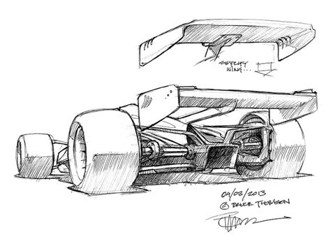 F1 Car Sketch at PaintingValley.com | Explore collection of F1 Car Sketch