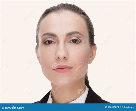 Closeup Face Of A Woman Employee Of The Office Stock Image Image Of