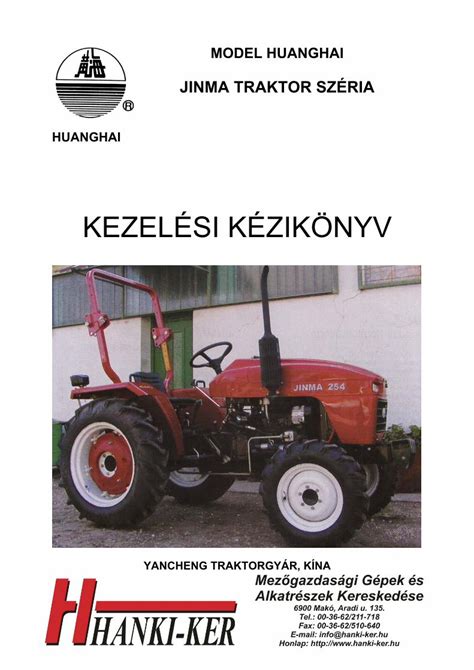 Pdf Jinma Traktor Kezel Si Utas T S Hanki Ker Hu Pdf