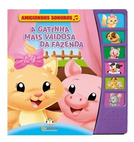 Livro Sonoro Para Ler E Ouvir Infantil Aprendizagem Diversão