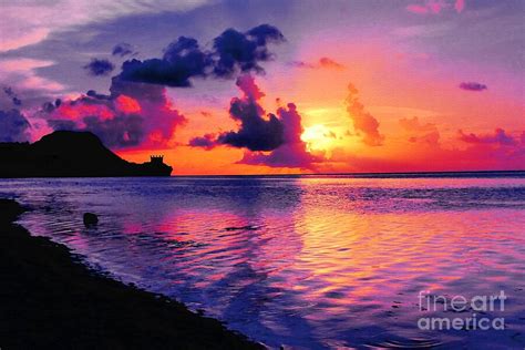 Sunset at Tumon Bay Guam Photograph by Scott Cameron - Fine Art America