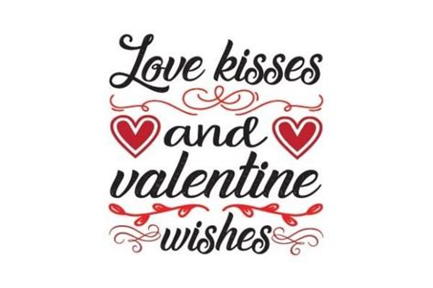 Love Kisses And Valentine Wishes Svg Graphic By Bd Design Shop 77