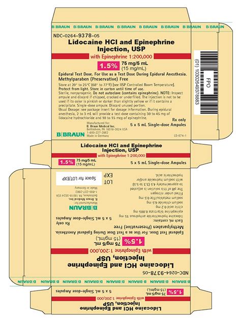 Lidocaine and Epinephrine Injection - FDA prescribing information, side ...