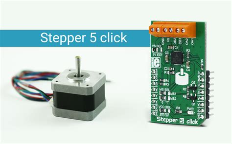 Stepper Click Bipolar Step Motor Driver Solution Mikroe