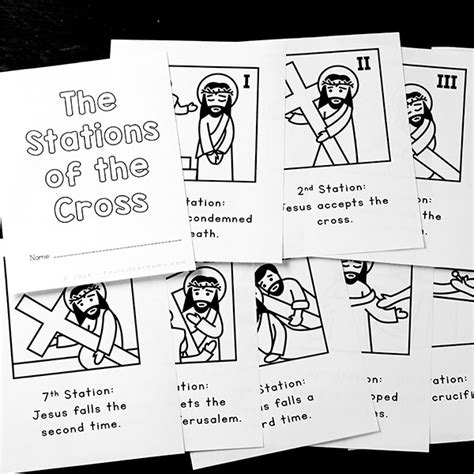 Stations of the Cross for Kids Mini Booklet