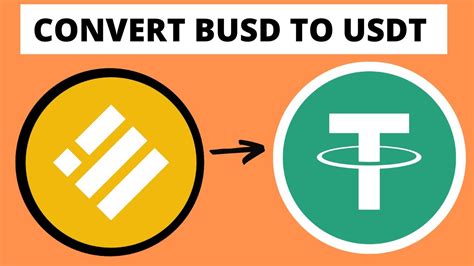 How To Convert Busd To USDT In Binance YouTube