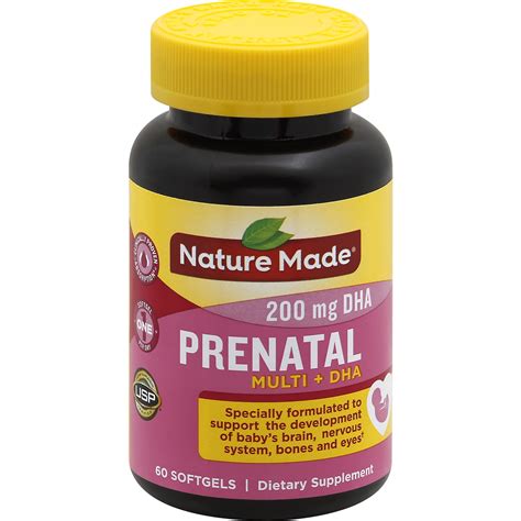 Nature Made Prenatal Multi DHA Softgels 60 Count Walmart