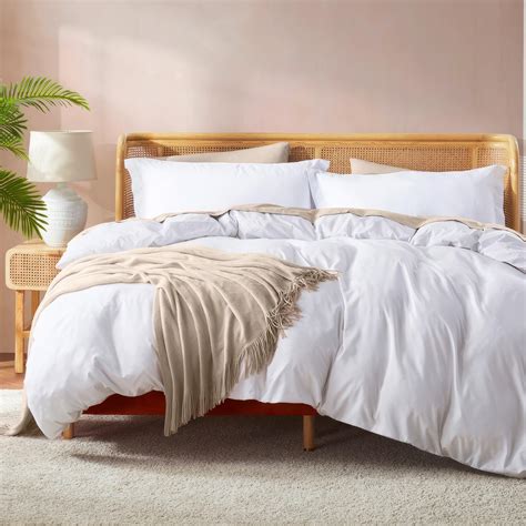 Amazon Nestl White Duvet Cover King Size Soft Double Brushed