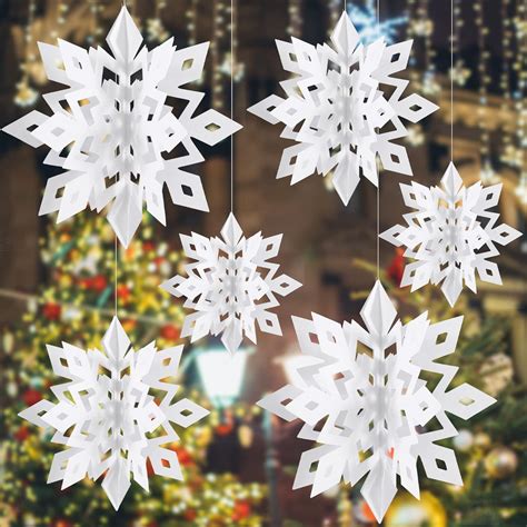 Amazon Katchon Christmas Hanging Snowflake Decorations Pack Of