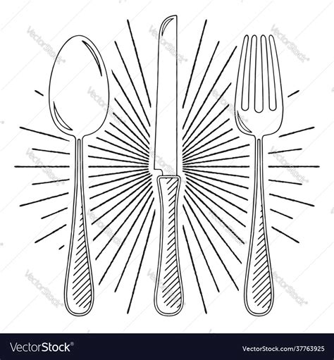 Fancy Fork Clipart