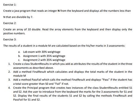 Solved Exercise 1 Create A Java Program That Reads An