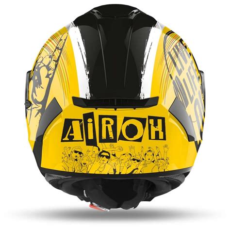 Casque Moto Int Gral Double Visi Re Airoh Spark Rock N Roll Glossy Gold