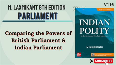 V116 British VS Indian Parliament Indian Polity Playlist