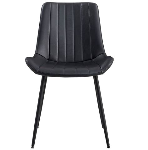 Gloria Black Leather Dining Chair Black Leather Dining Chairs Black Leather Leather