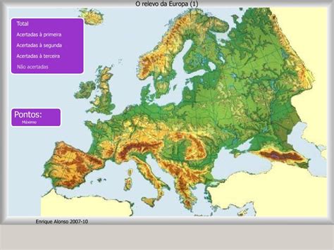 Mapa Do Relevo Europeu - 7