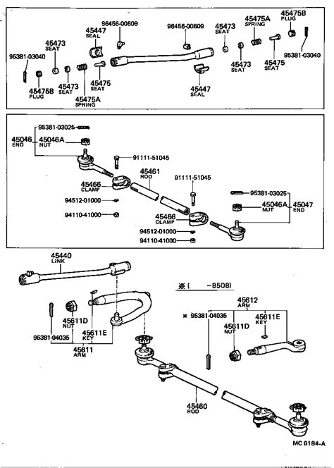 Seat Steering Link Joint Spring Toyota Yoshiparts