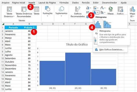 Como Fazer um Histograma no Excel Gráfico e Função Tudo Excel