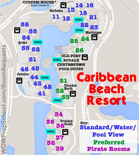 Disney World Skyliner Map Caribbean Beach Resort | Beach Map