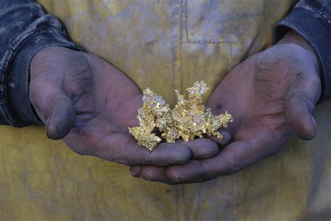 Gold Nugget In Miners Hands Photograph By Peter Essick Pixels