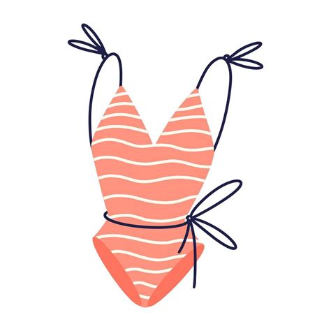 Icono De Vector De Traje De Baño De Una Pieza Femenino Ilustración