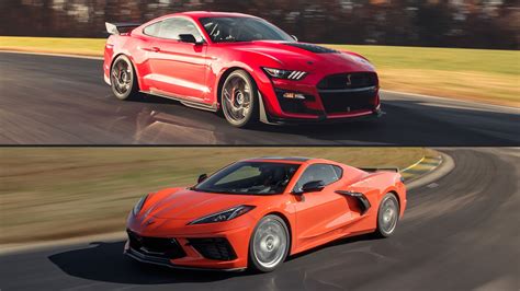 Chevy Corvette C8 Vs Ford Mustang Shelby GT500 A Track Comparison