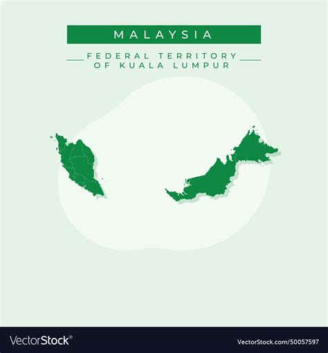 Malaysia map Royalty Free Vector Image - VectorStock