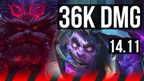 Ornn Vs Dr Mundo Top 36k Dmg 8 2 11 1200 Games Dominating Na