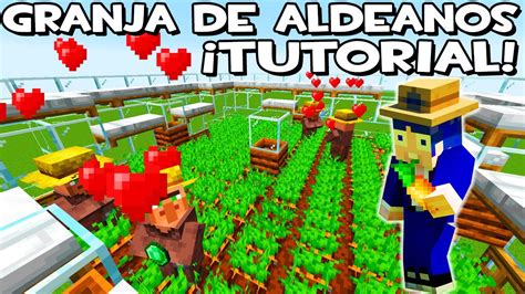 Granja De Aldeanos En Minecraft Tutorial Youtube