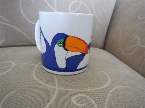 Vintage Pat Wong Trend Pacific Toucans Mug