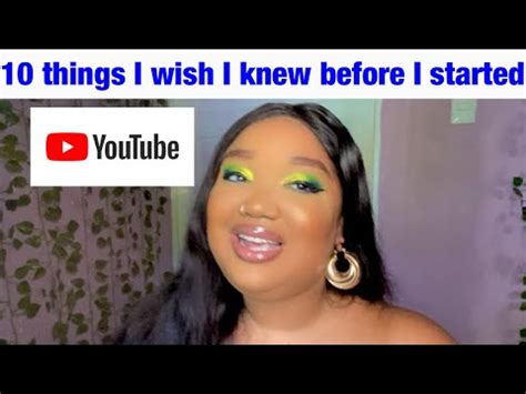 Things I Wish I Knew Before I Started My Youtube Channel Trini