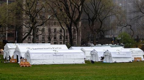 Field Hospitals in Central Park for Coronavirus Patients