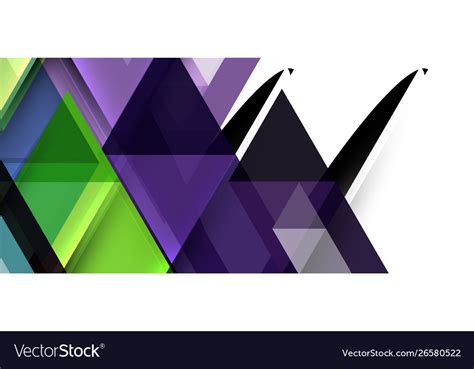 Colorful Repeating Triangles Modern Geometric Vector Image