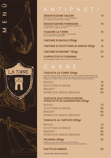 Menus 2024 La Torre In Alviano TheFork