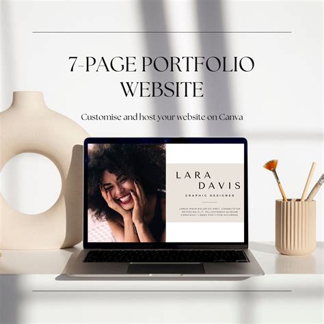 Portfolio Website Template INSTANT DOWNLOAD, Canva Website for Service ...