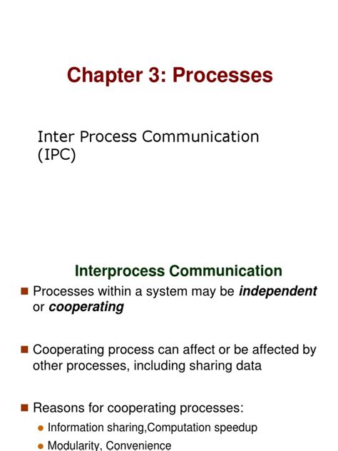 Os Chapter 3 C Interprocess Communication Pdf Message Passing Operating System