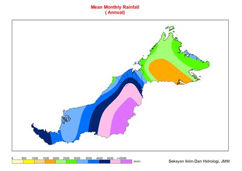 taburan hujan di malaysia