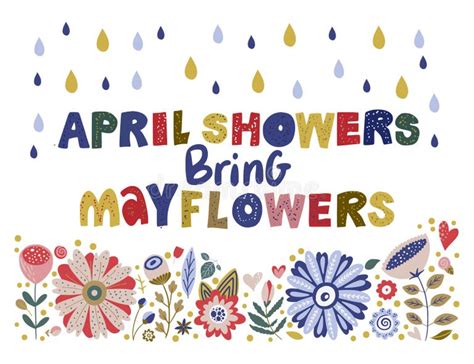 April Showers Bring May Flowers Stock Illustrations 63 April Showers