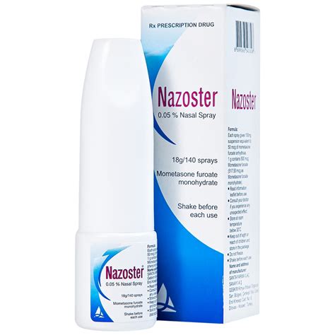 Thuốc xịt mũi Nazoster 0 05 Nasal Spray điều trị viêm mũi