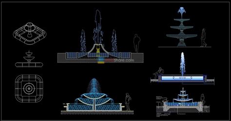 1.Landscape design fountain AutoCAD blocks free download | Free Cad Blocks, download DWG models ...