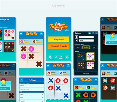 Tic Tac Toe Mobile Game On Behance