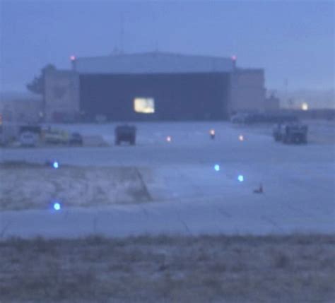 Portable Airfield Lights Deployed For Usmc Base Military Airfield