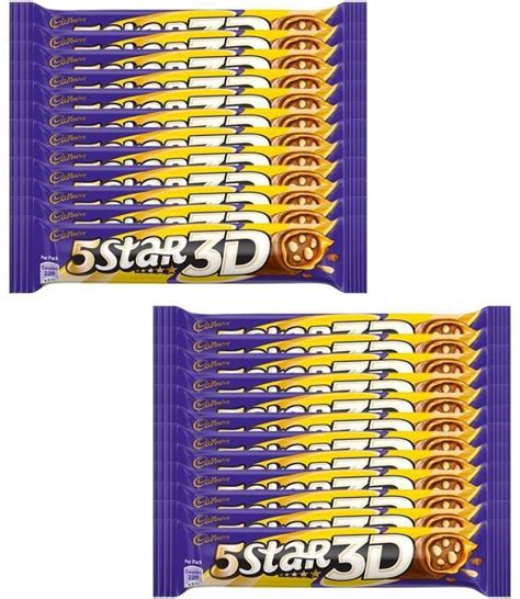 Cadbury 5 Star 3d Chocolate Bar 45g Pack Of 24 Bars Price In India