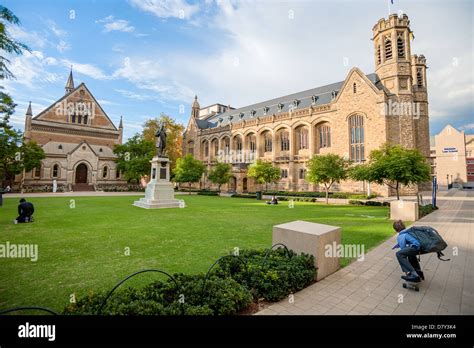 The University Of Adelaide Elder And Bonython Halls In Downtown Stock