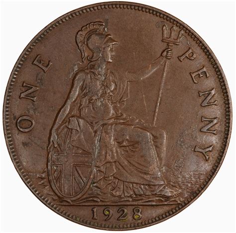 Penny 1928 Coin From United Kingdom Online Coin Club