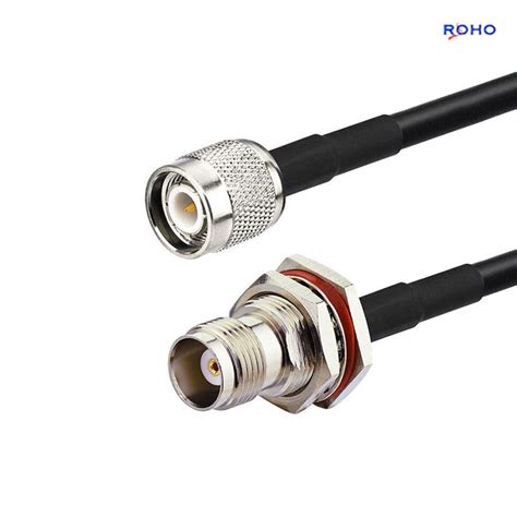 Tnc Male To Tnc Female Connector Cable Assembly With Rg Coaxial Cable