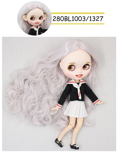 Aria Premium Custom Neo Blythe Mu Eca Con Cabello Plateado Piel