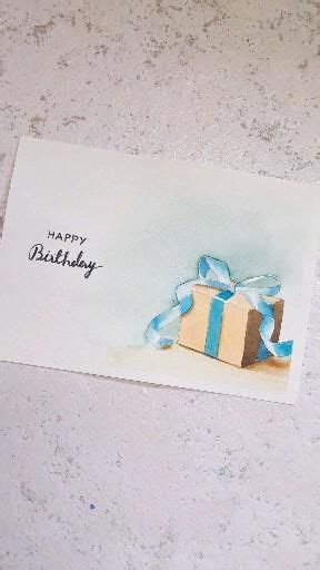 EASY Watercolor Birthday Card Painting Video Watercolor Birthday