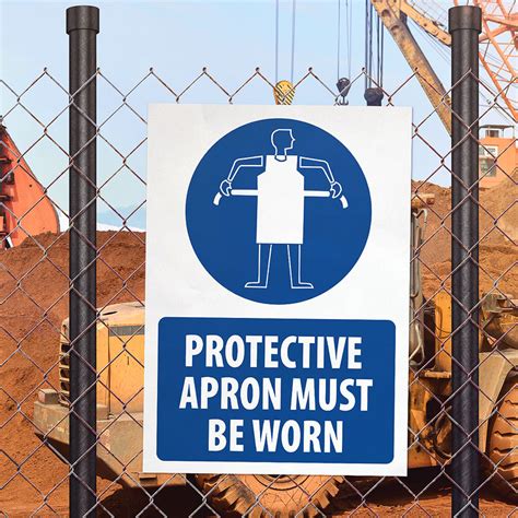 Protective Apron Must Be Worn Sign Construction Signs Businessprintie