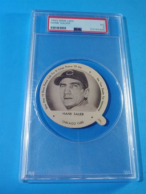 Collectors Trading Cards 1953 DIXIE LIDS